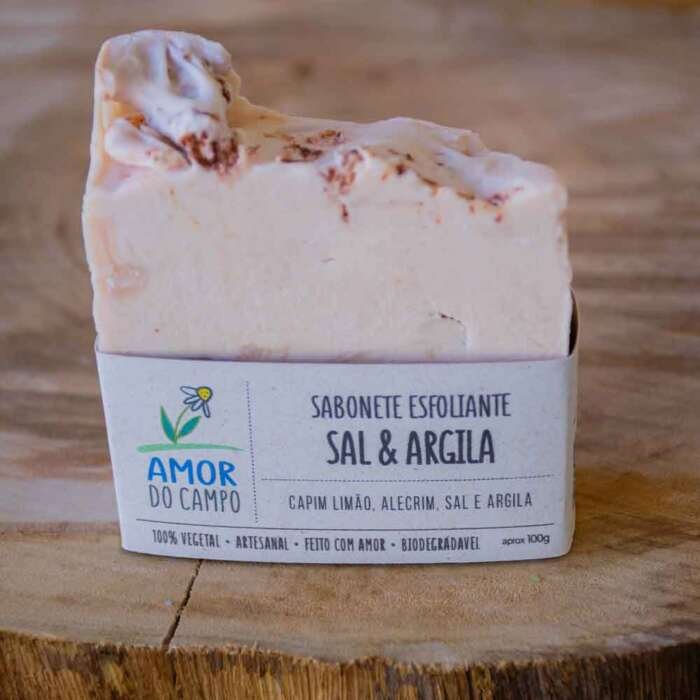 SABONETE ESFOLIA SAL ARGILA COM ETIQUETA